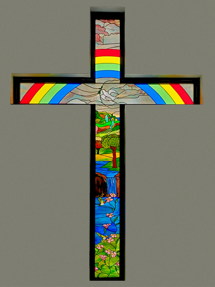 LWC Stained Glass Cross
